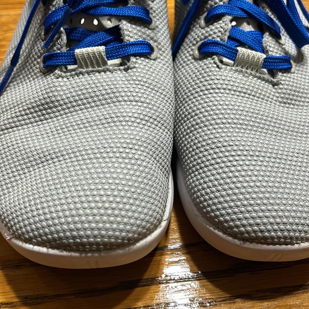 NOBULL Superfabric trainers. Unisex Men’s 8.5, Women’s 10. Gray, blue laces. - Picture 3 of 13